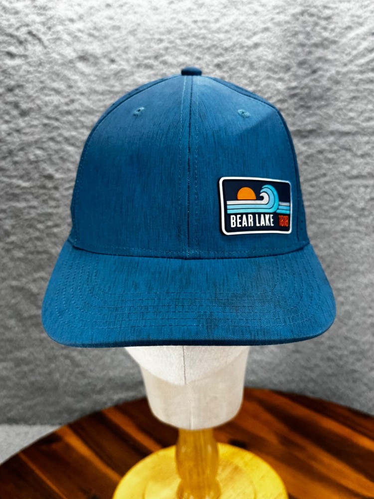 Legacy Bear Lake 1818 Snapback Baseball Hat Cap Adjustable Breathable Blue