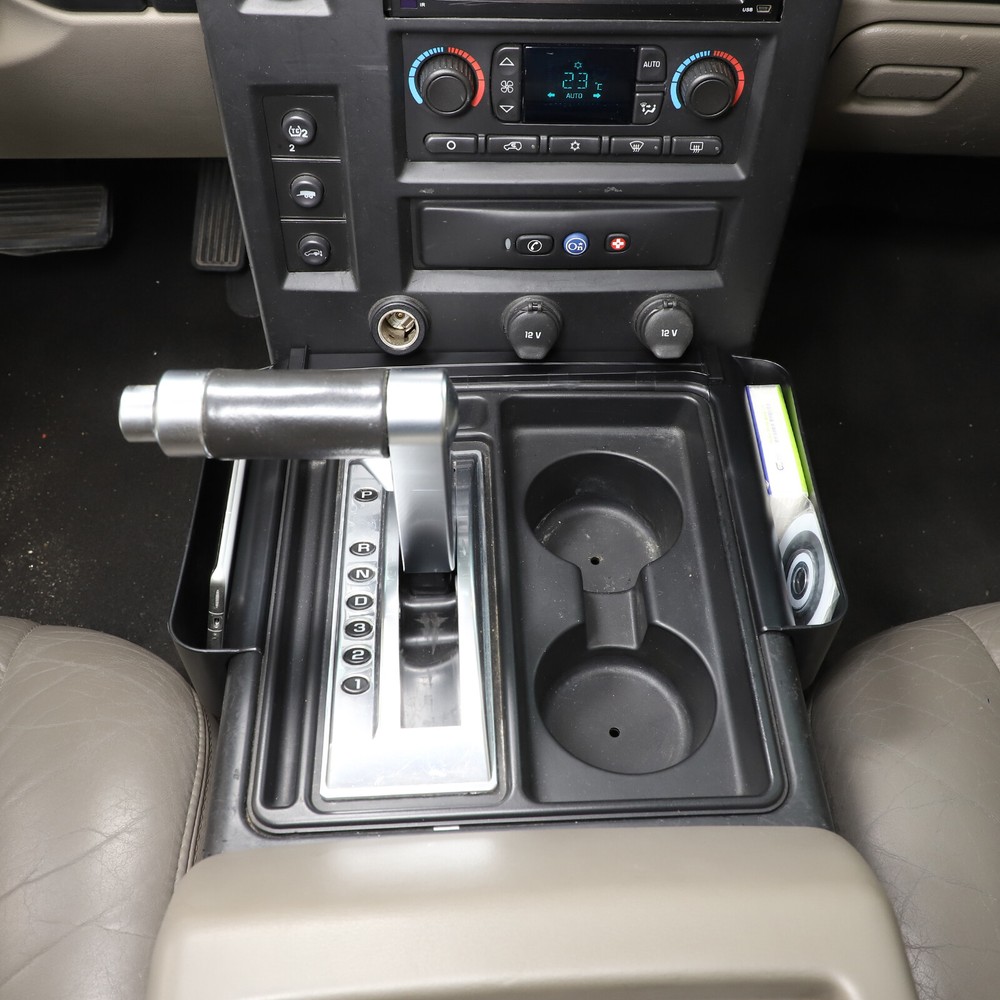 ABS Black Interior Storage Two Baskets Box For Hummer H2 2003-2007