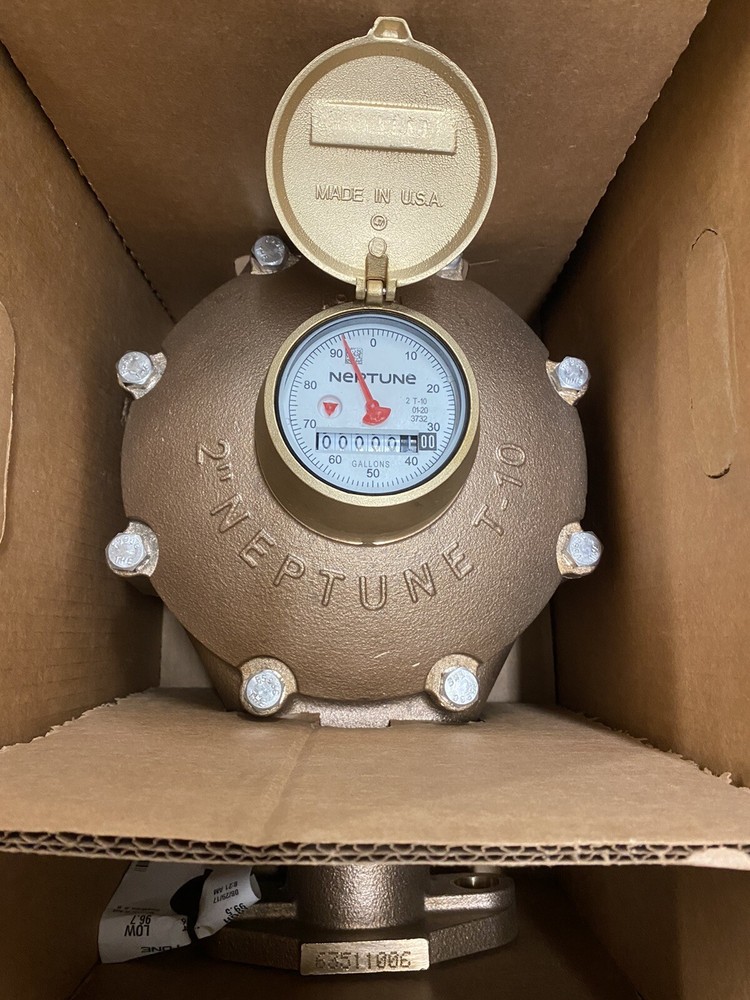 Neptune 2" T-10 Water Meter Direct Reading