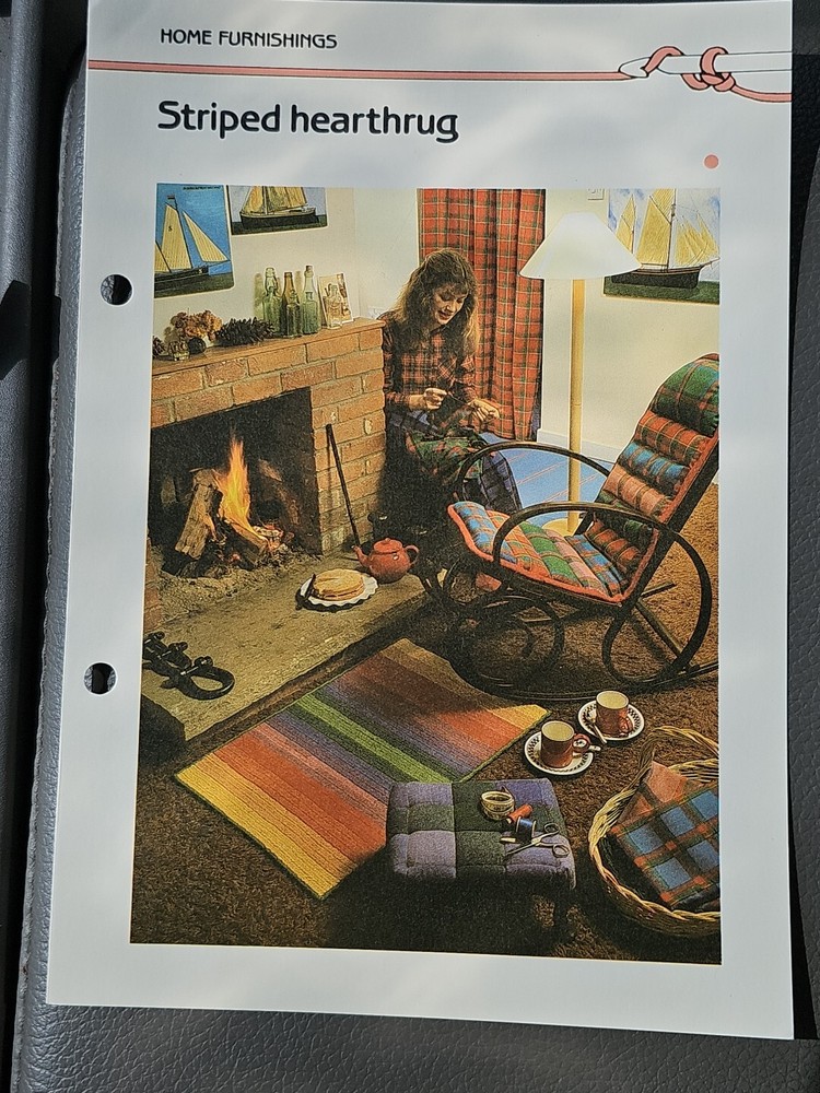 Marshall Cavendish Striped Heartrug Crochet Pattern