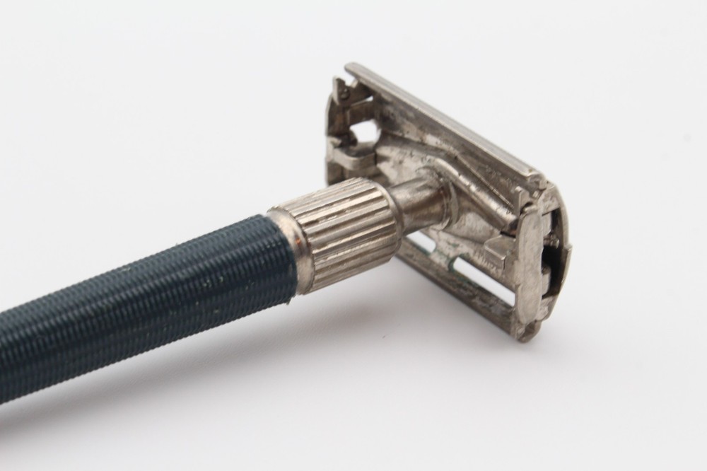Vintage Gillette Razor Blue Handle