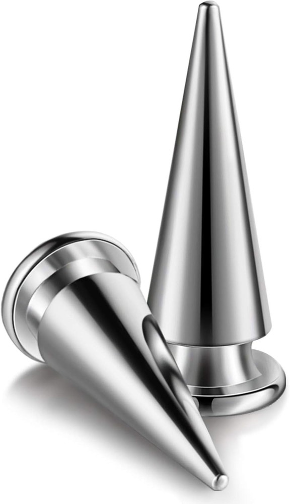 Versatile 170-Piece Silver Cone Spikes Set - Large, Medium, Small for DIY Crafts