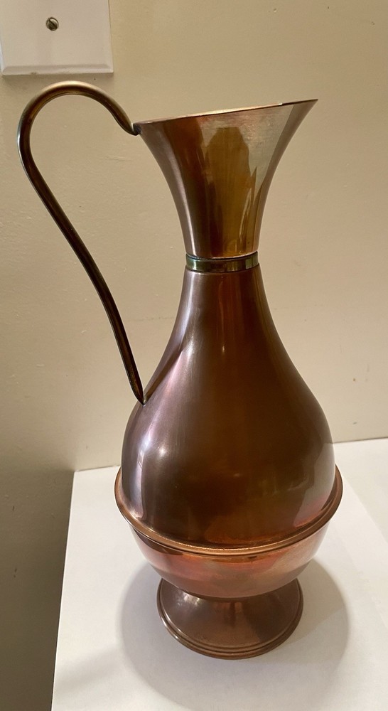 Copper Pitcher #3, 11 Inches Tall
