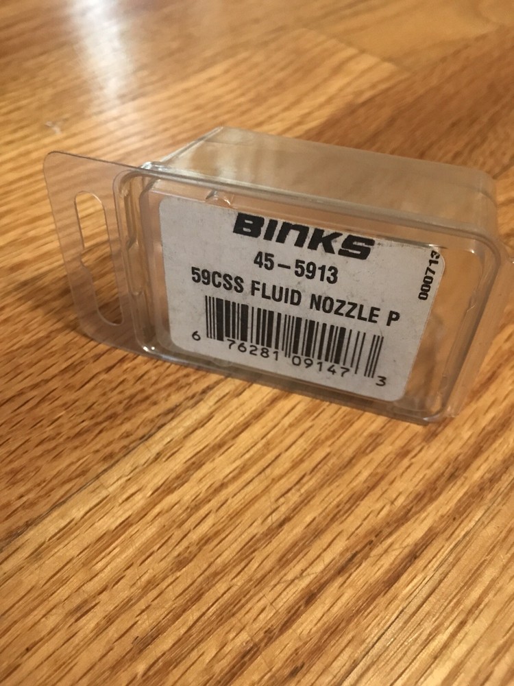 New Genuine Original Binks 45-5913 Fluid Nozzle 59CSS