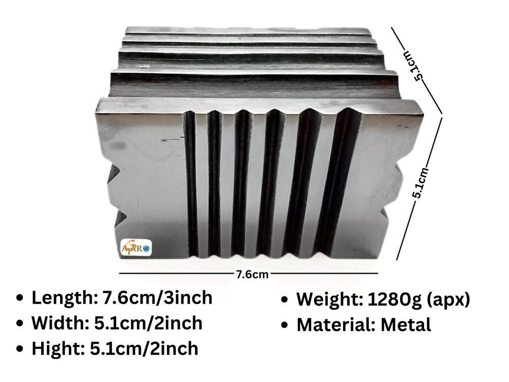 Hardened Solid Steel Grooved Multi Forming Swage Block Dapping Silver smith Tool