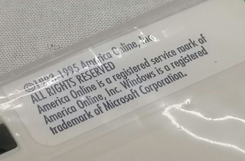 NIB Vintage 1995 America Online For Windows Program Disk Version 2.5