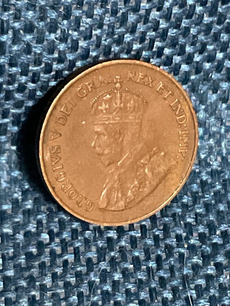 1920 CANADA ONE 1 CENT COIN VF