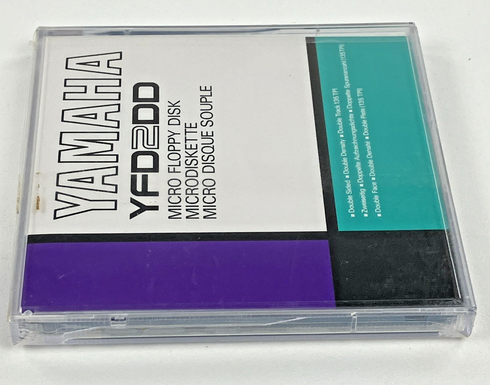 Yamaha YFD2DD Micro Floppy Disc New Sealed Double Sided