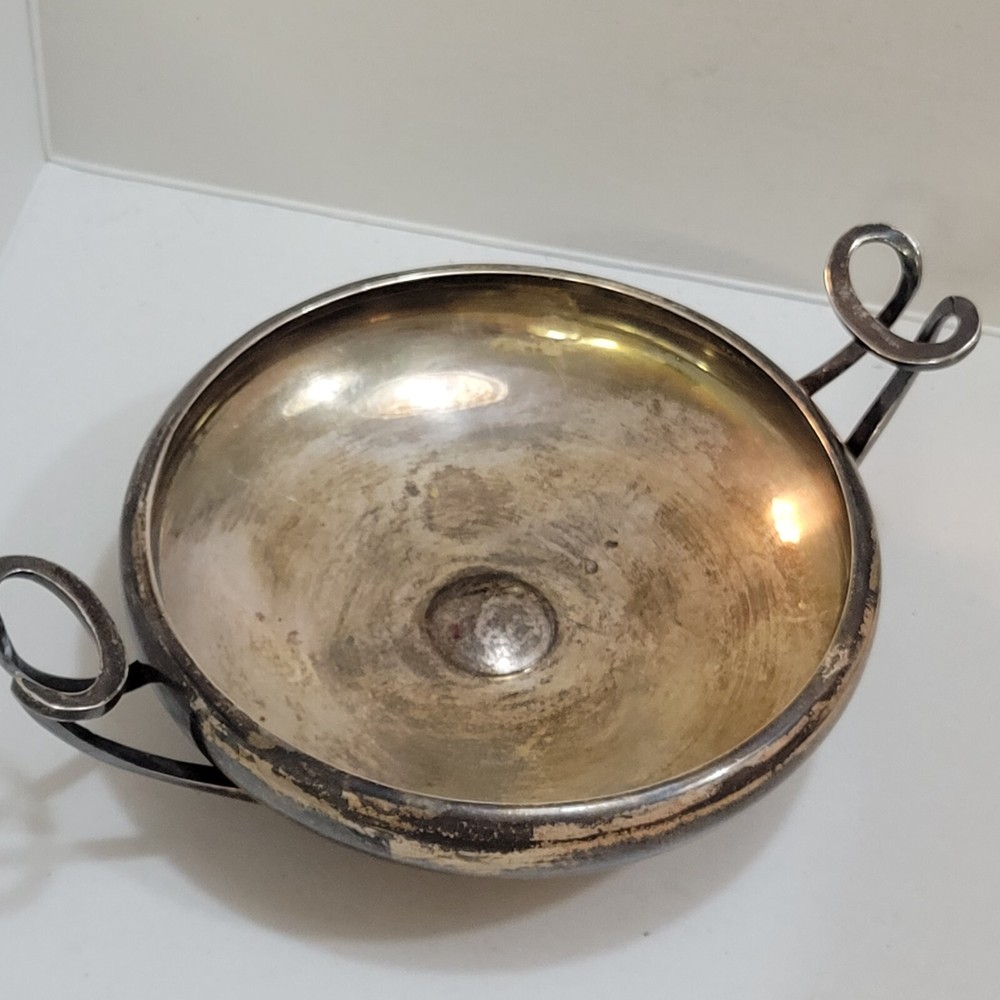 STERLING SILVER ILLAS LALAoUNIS 2 HANDLE DISH MODERNISTIC