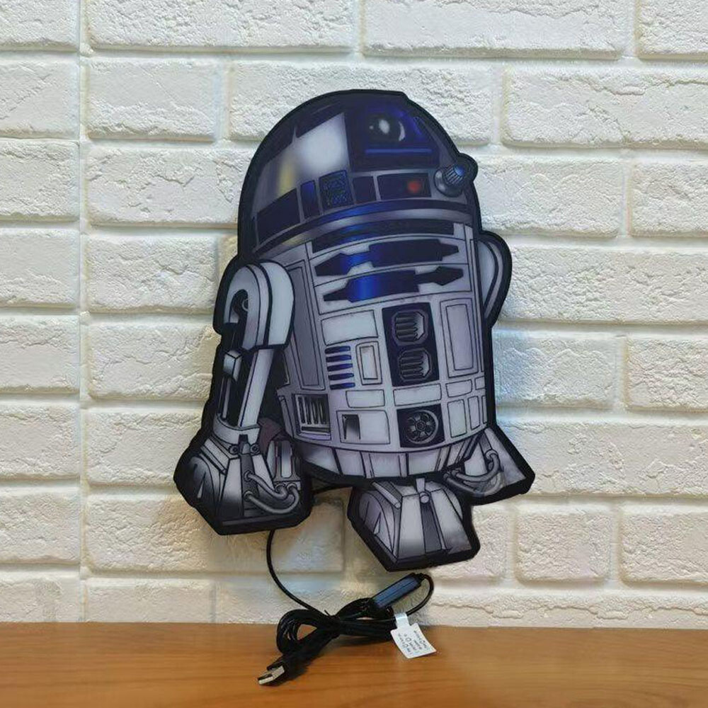 R2D2 Star Wars LED Lightbox 3D Printed Lightbox USB Led Sign for Home Decor Gift