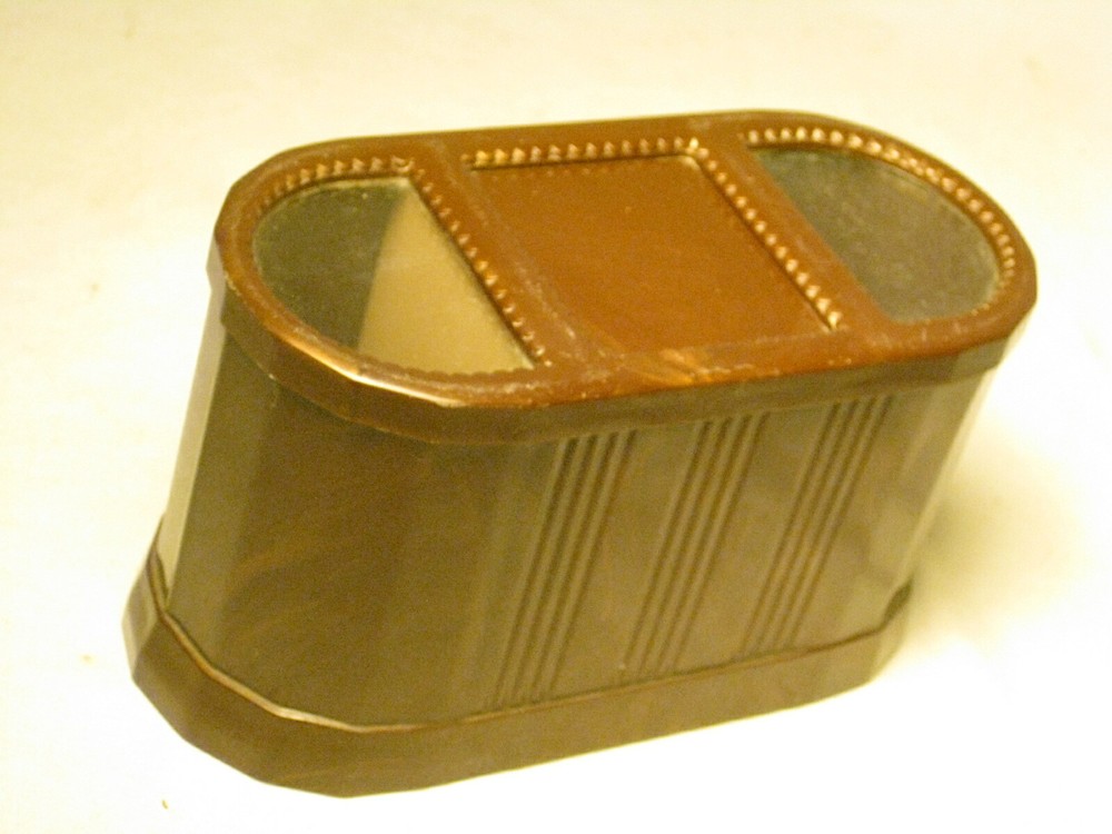 vintage Bakelite Cigarette holder container dispenser clear top automatic upside