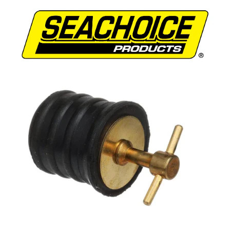 Seachoice Drain Plug-1 Twist-Brass