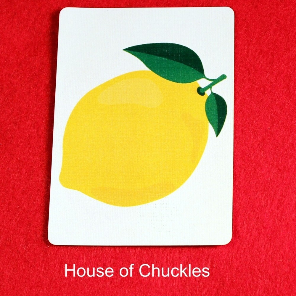 Lemon - Image, Bicycle Printed Gaff Card, Blue