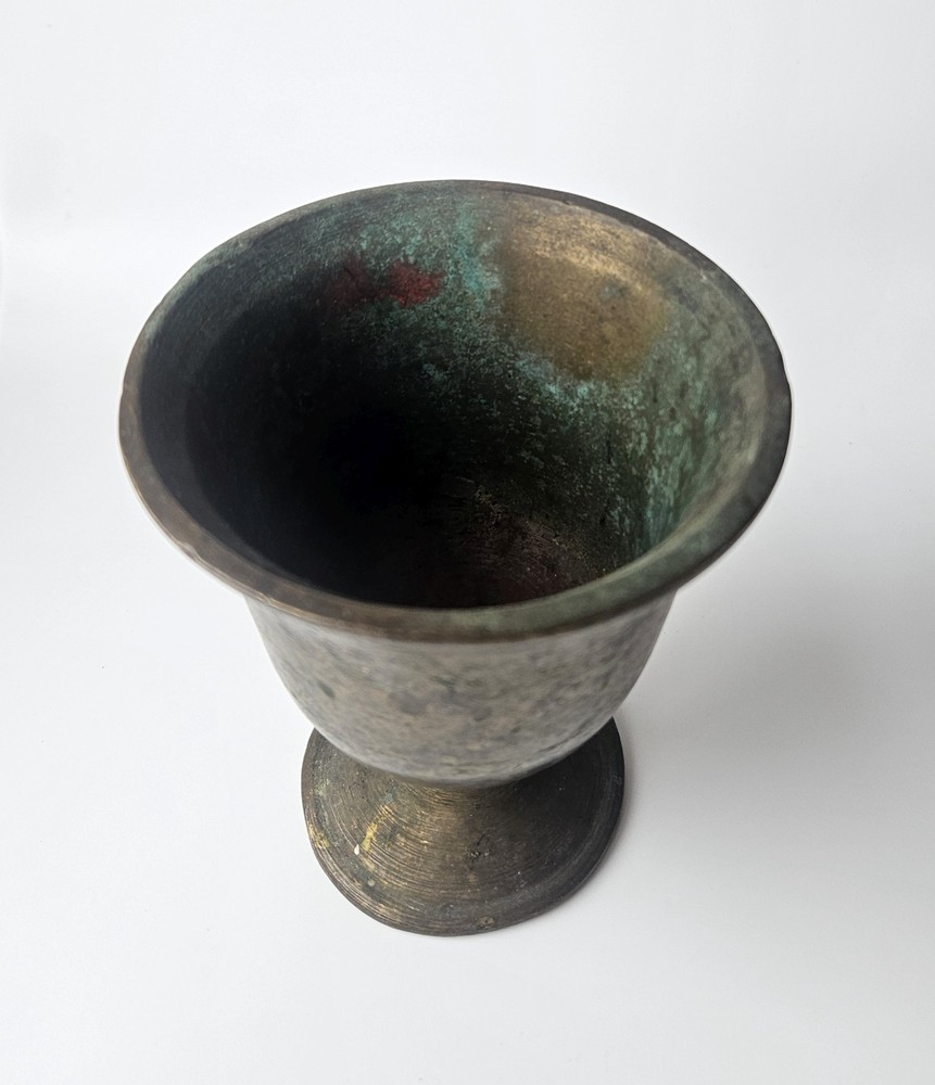 Antique Heavy 5" Brass Mortar 1.3kg