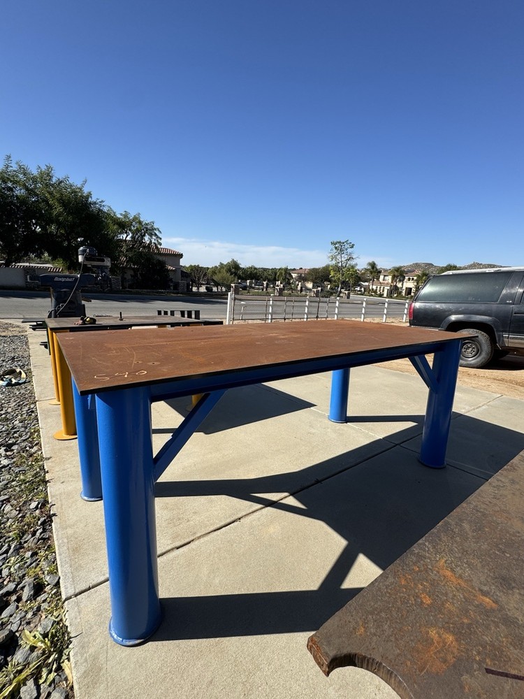 8x4' steel welding table