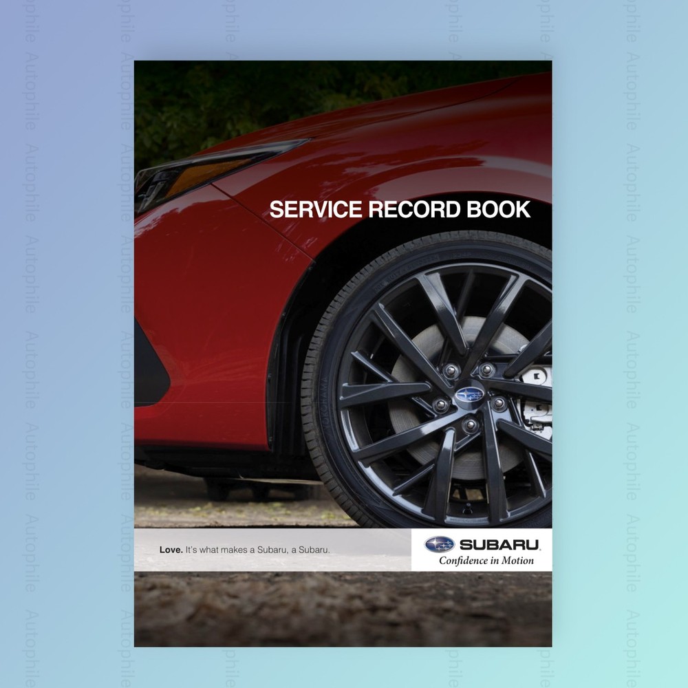 Subaru Imprezza Service Book  - New updated version