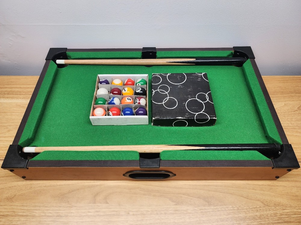 Just For Fun Tabletop Billiards Pool Complete In Box