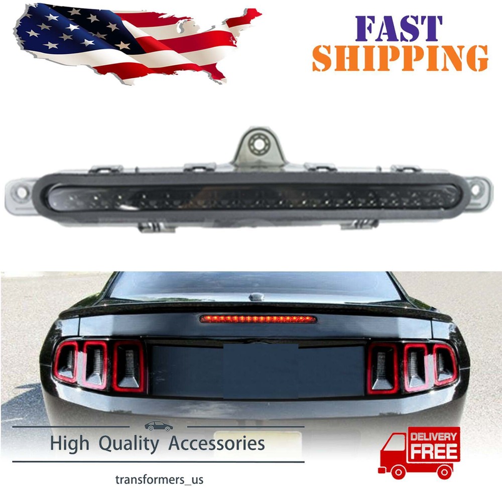 For 2010-2014 FORD MUSTANG Full LED 3RD Third BRAKE LIGHT SMOKE