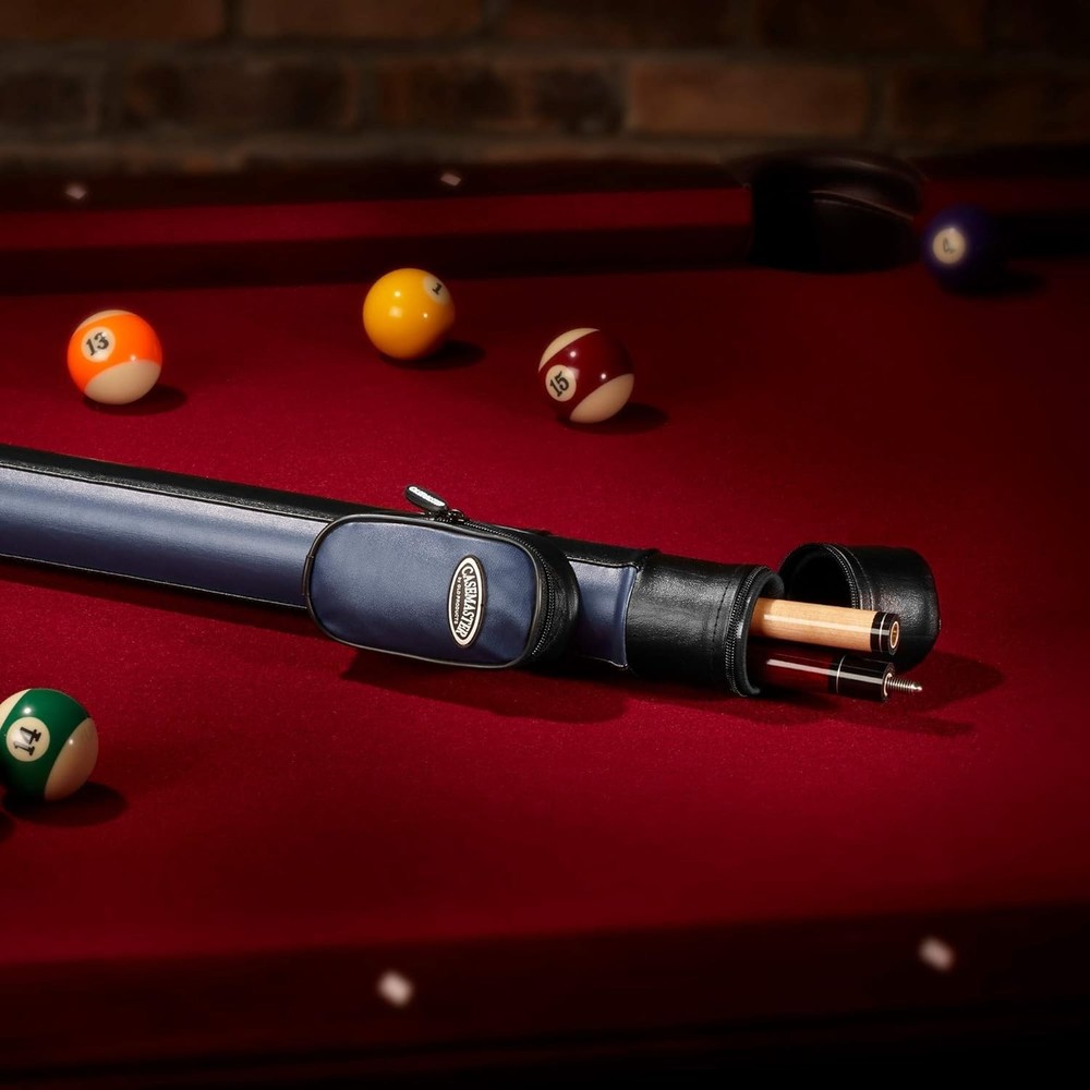 Q-Vault Supreme Pool Cue Hard Case with Adjustable Strap - Impact-Proof Design