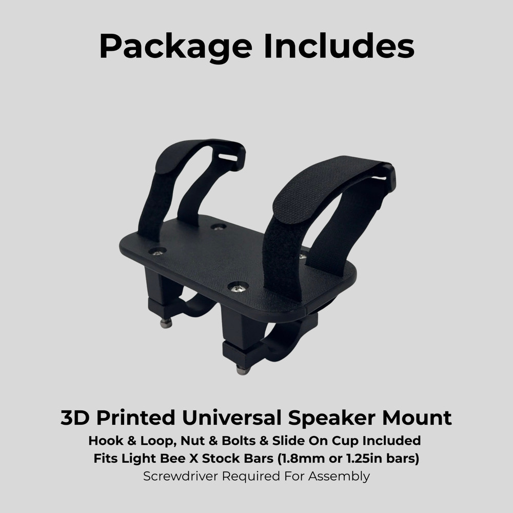 Handlebar Speaker Mount for Light Bee X Flip Series Hook and Loop Strap