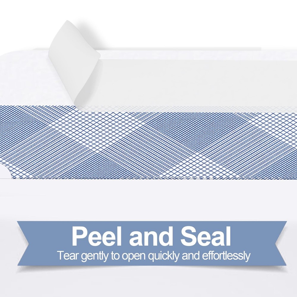 500#9 Double Window Security Envelopes, NO.9 Self Seal White Envelopes Design...