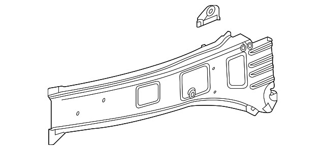 Genuine GM Passenger Side Front Compartment Upper Side Rail 84524014