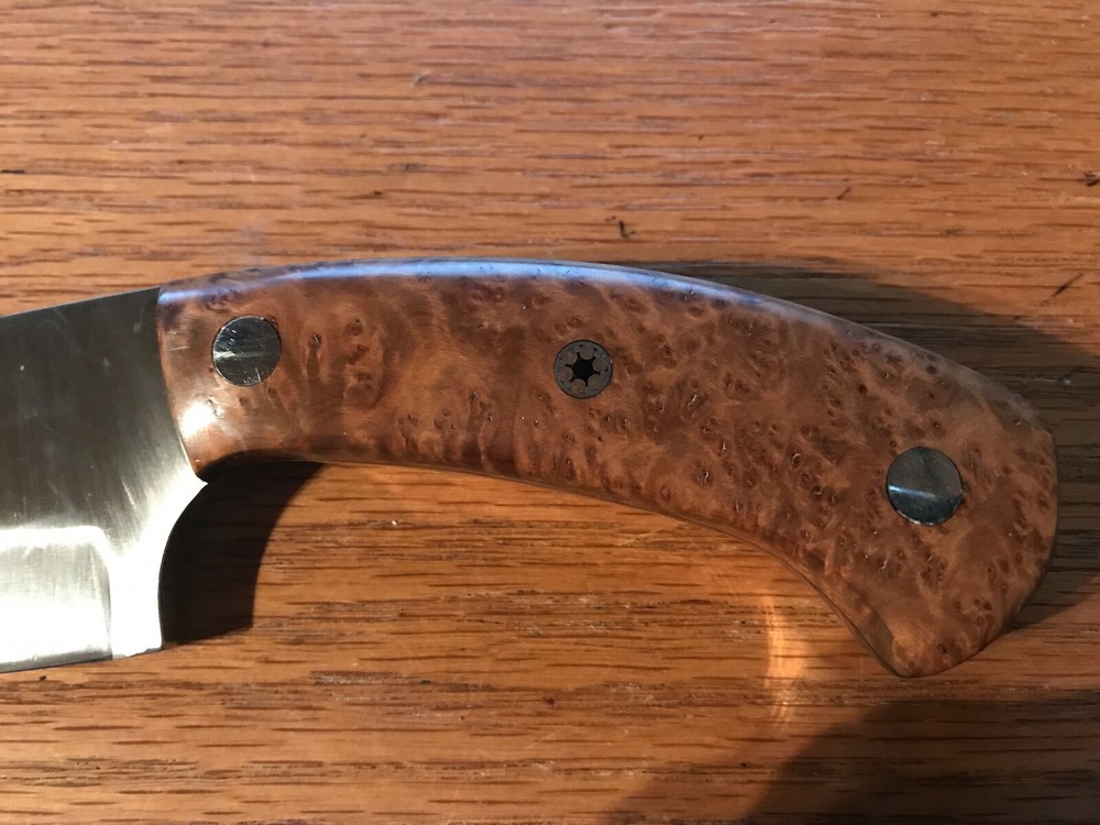 Custom Made Knife THUYA BURL HANDLE