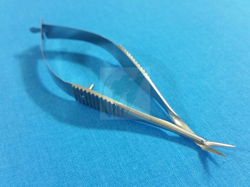 PREMIUM QUALITY PACIVATED VANNAS MICRO SURGICAL SCISSORS ANGLED FORWARD 3"