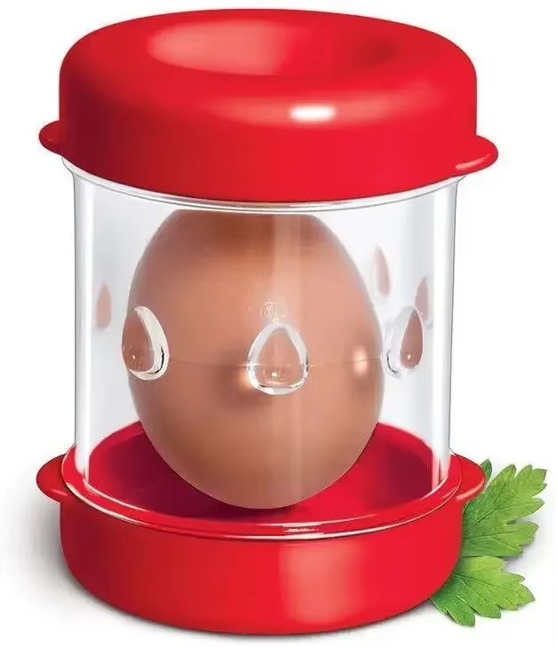 Negg Red Boiled Egg Peeler – Easy Egg Shell Remover Kitchen Tool