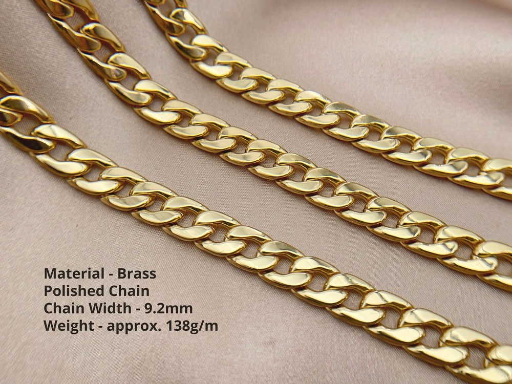 9.2mm Gold Plated Bag Chain Strap