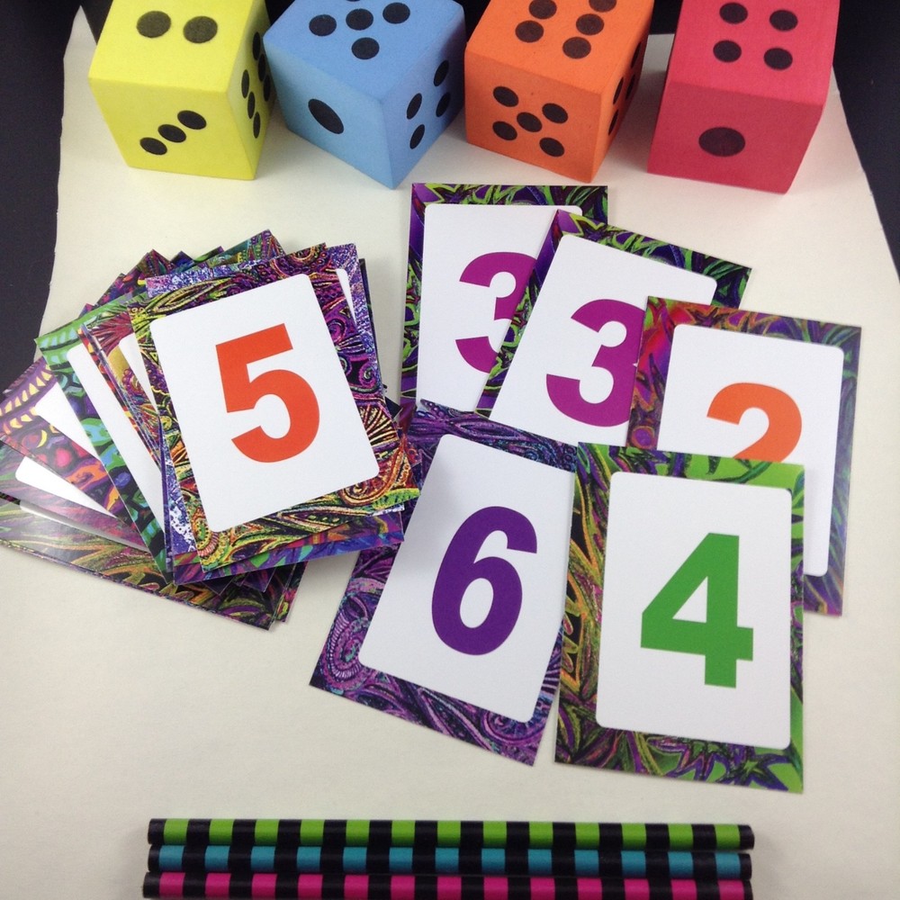 Rainbow Number Cards 1-20 40 Set Number Recognition Activities Games Learning