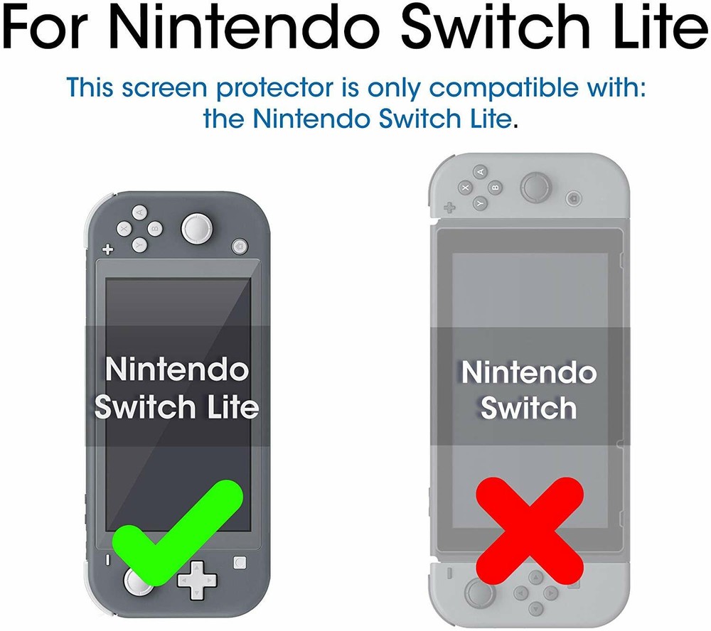 2-Pack Tempered Glass Screen Protector For Nintendo Switch Lite