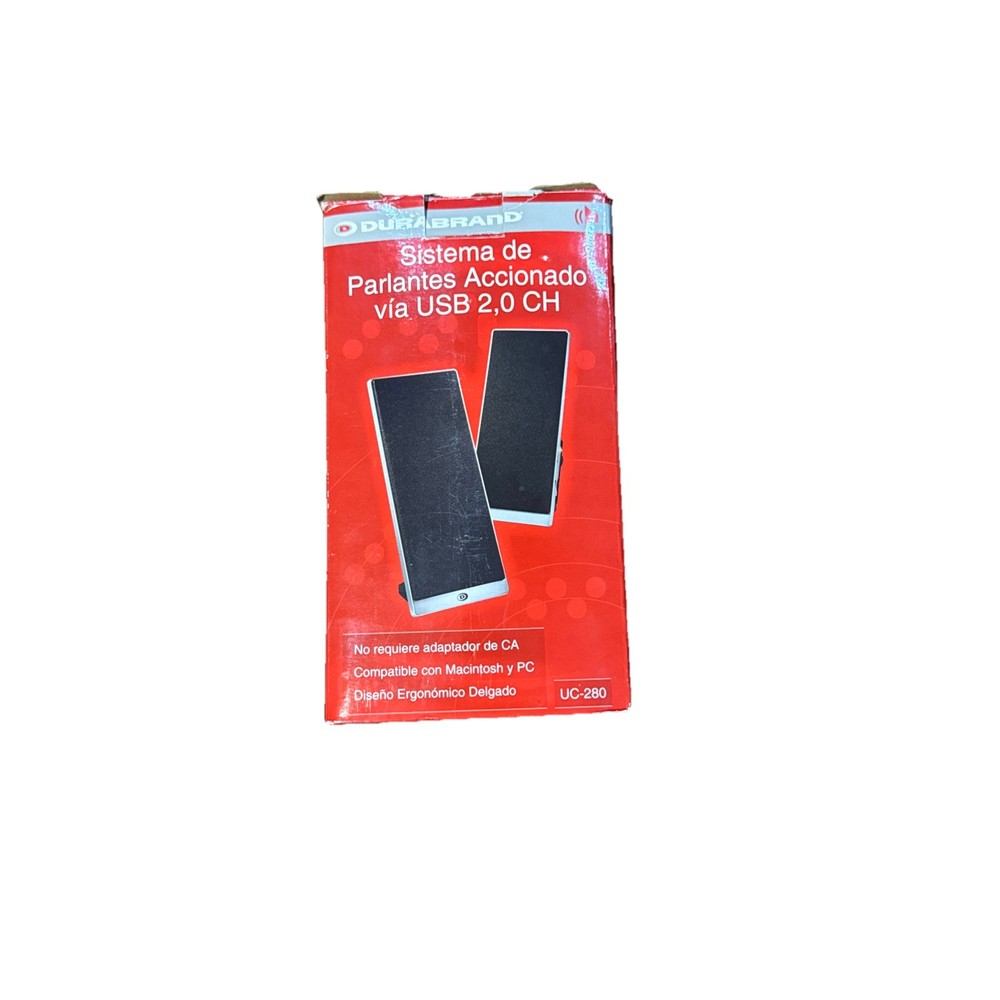 DURABRAND 2.0 CH USB POWERED SPEAKER SYSTEM