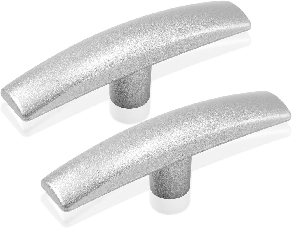 2pcs RV Waste Valve Handle Replacement, Fits 1/2" & 2" & 3" Sewer Silver
