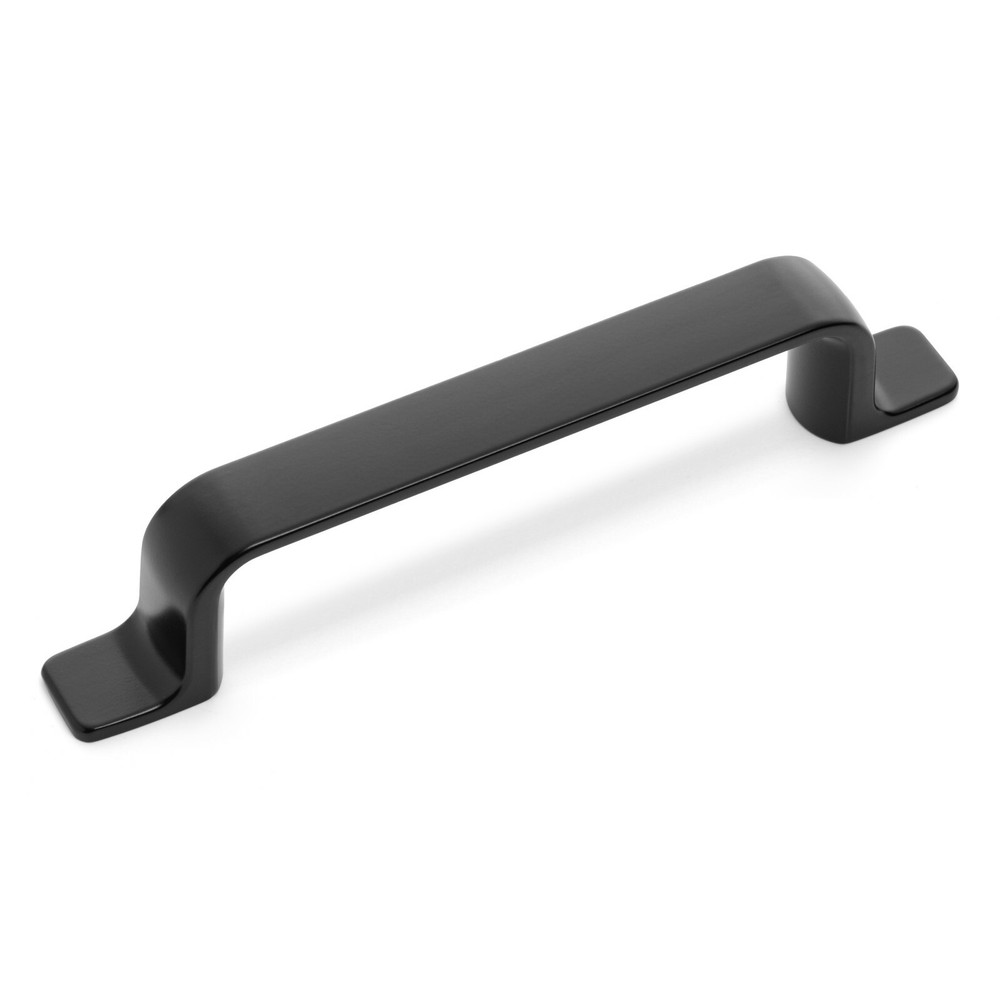 Cosmas Cabinet Hardware Flat Black Modern Handle Pull #14901-128FB