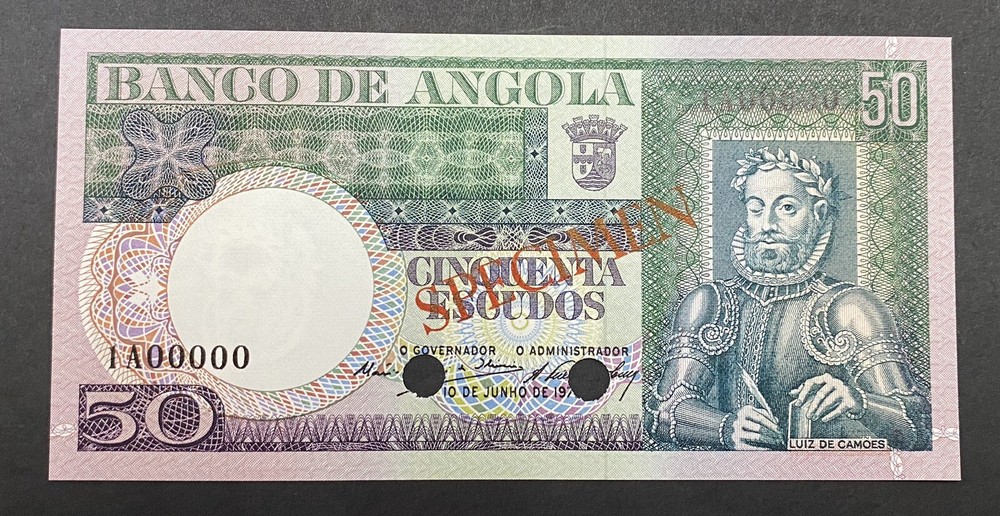 Angola Specimen Banknote P 105