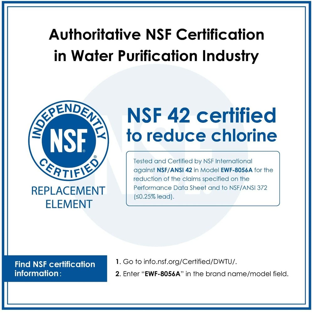 Waterdrop RV Inline Water Filter with Flexible Hose Protector, NSF Certified