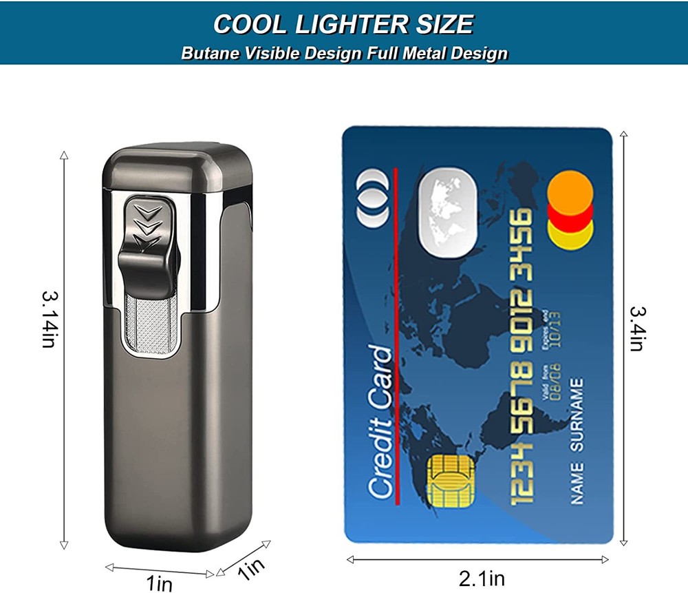 Torch Lighter Quad Jet Lighter Flame Butane Torch Lighter Refillable Adjustable