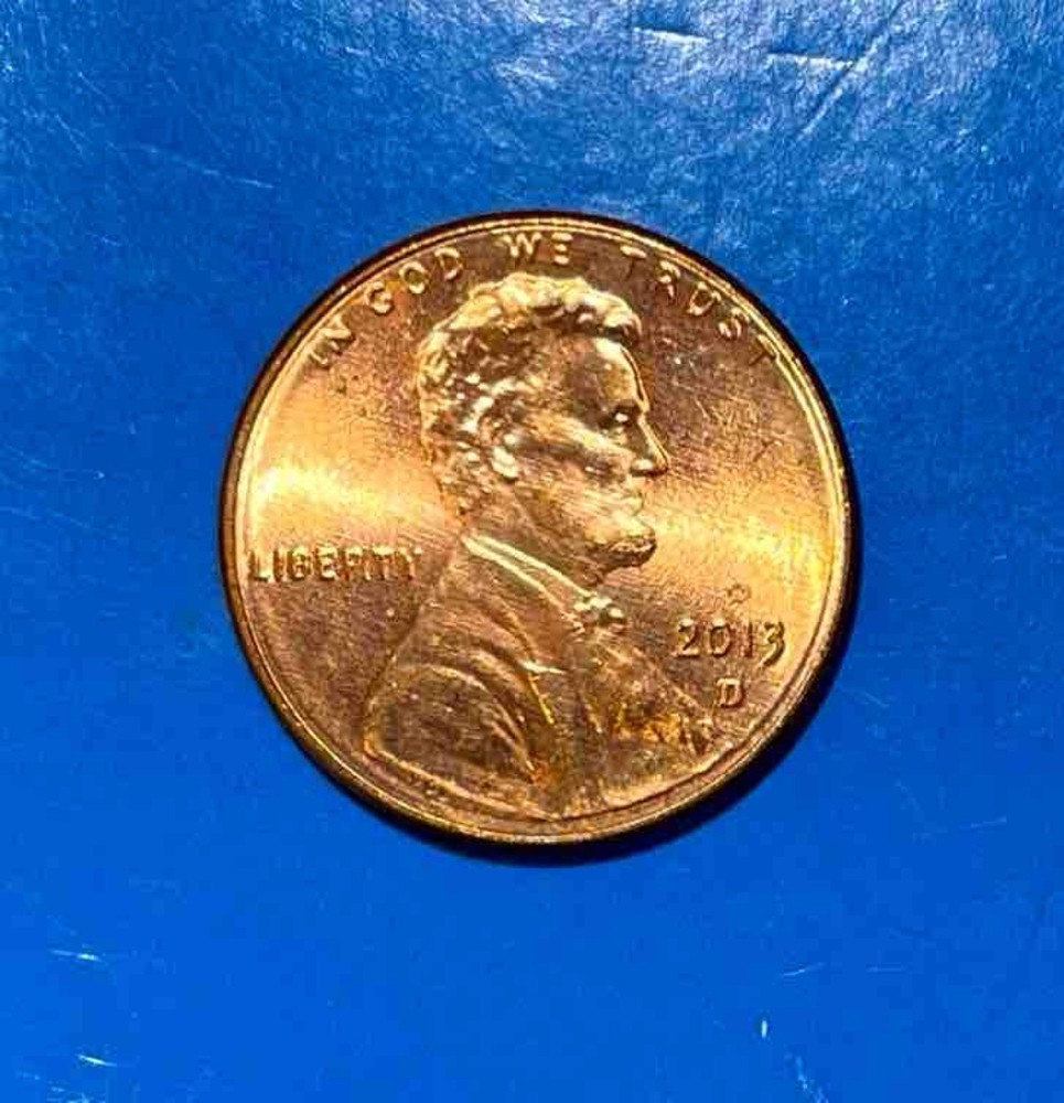 2013 D Shield Cent RED BU FAST FREE SHPG /tracking # 26329-104