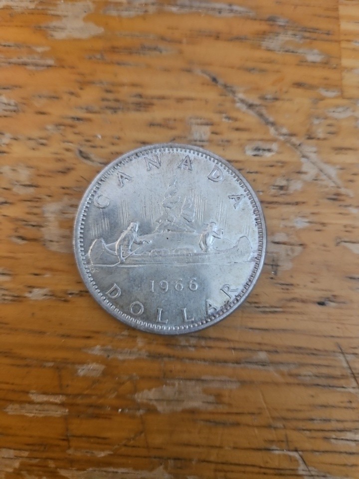 1966 Canada 1 80% Silver Dollar - Mint State