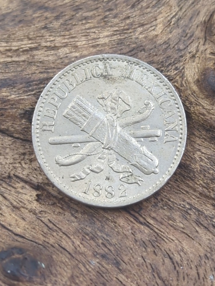 1882 Mexico 5 Centavos UNC