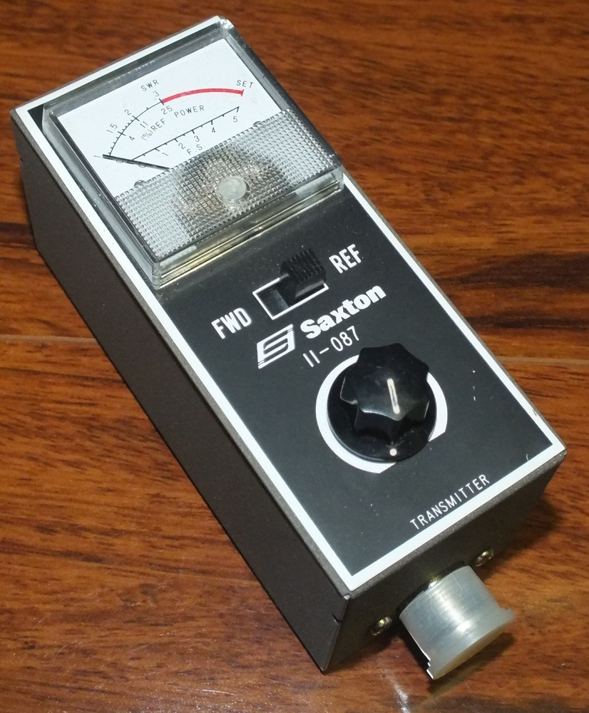 Vintage Saxton (11-087) SWR REF Power & FS Meter Antenna Transmitter **READ**