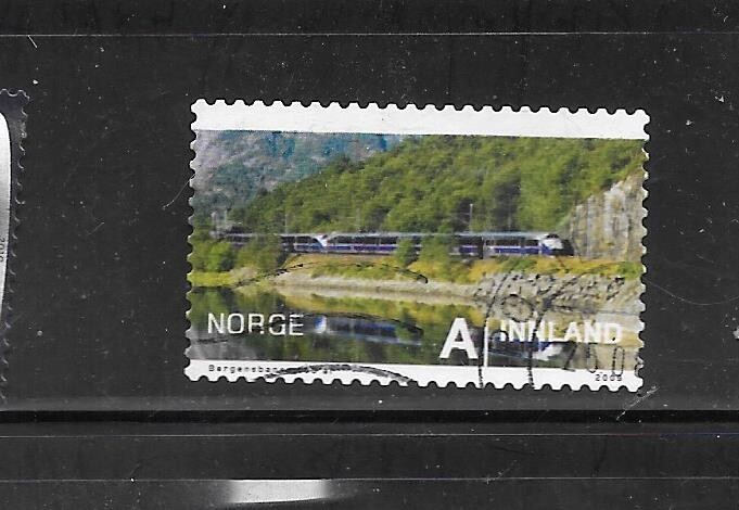 NORWAY SC# 1573 2009 TRAIN COMMEMORATIVE USED RECENT STAMP