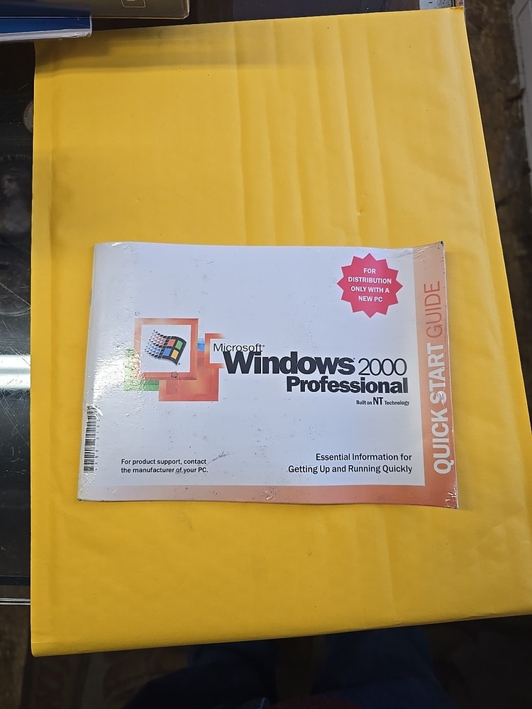 MICROSOFT WINDOWS 2000 PROFESSIONAL FULL OPERATING SYSTEM MS WIN PRO=NEW SEALED=