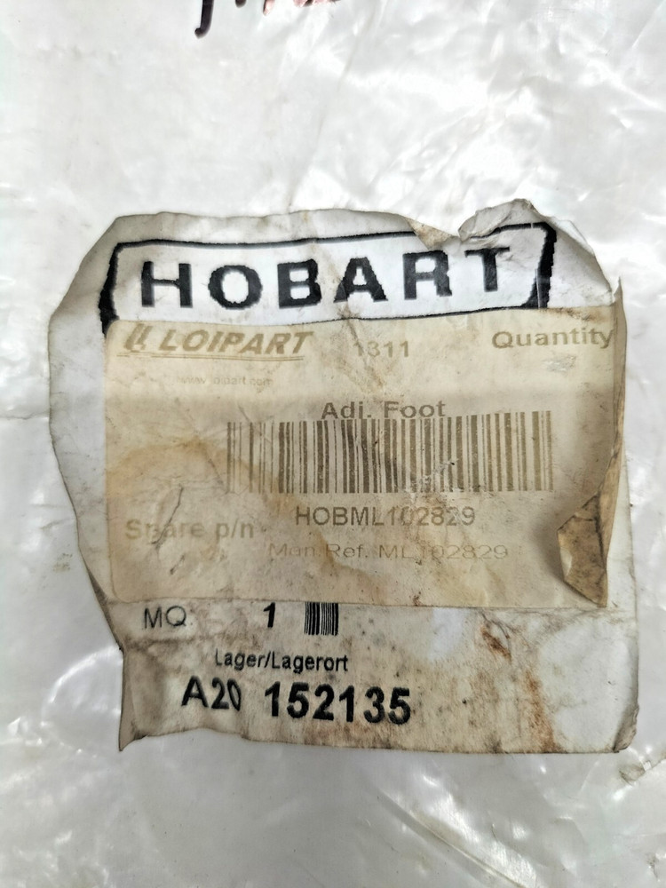 HOBART ML-102829 KIT ADJUSTABLE FOOT FTN