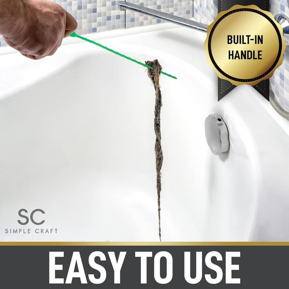 Simple Craft Drain Clog Remover - 5 Pack or 3 Pack