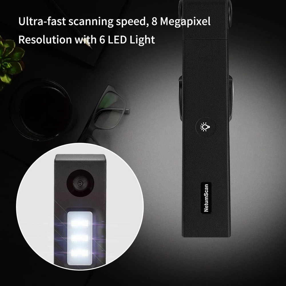 NetumScan Book & Document Camera for Teachers, Multi-Language OCR and English...