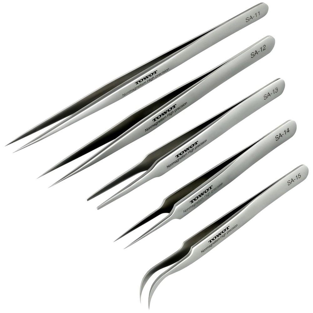 Curved Precision Tweezers for Electronics
