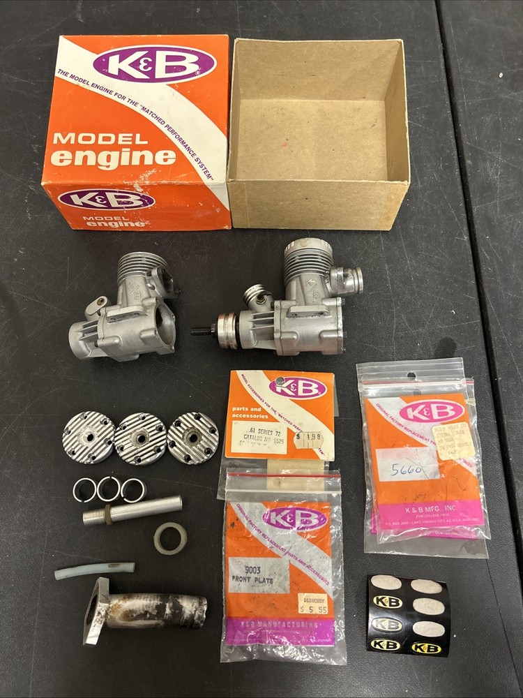 K&B 6.5 CONTROL LINE FREE FLIGHT MODEL AIRPLANE ENGINE M12