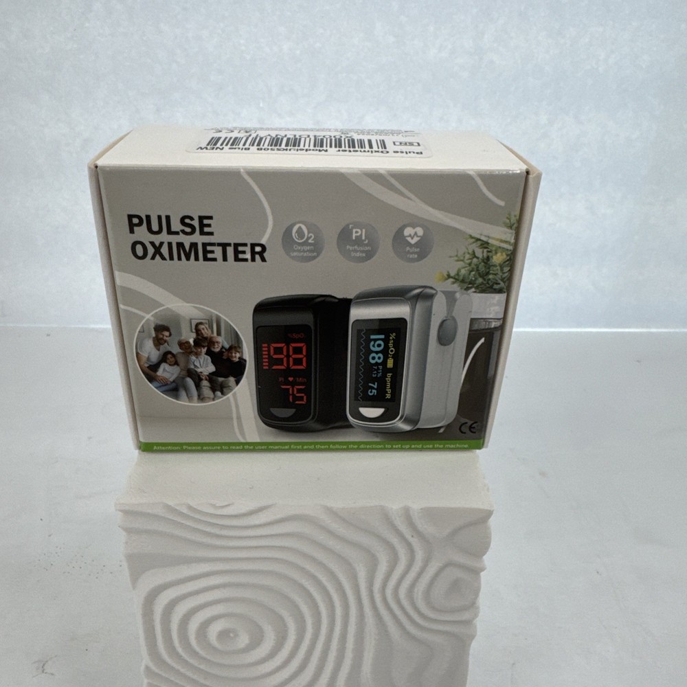 Pulse Oximeter for Finger Tip  - Blue - Includes Instructions 6-5